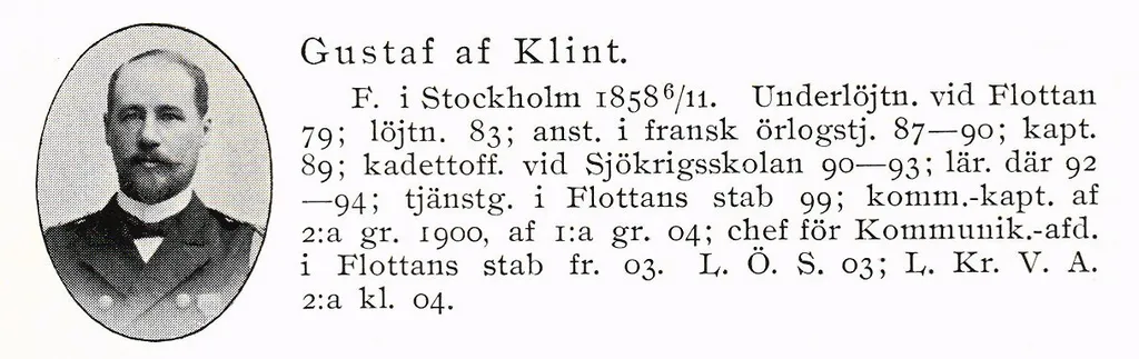 Foto på Gustaf Af Klint