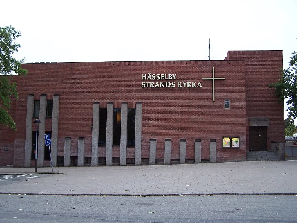 Foto på Hässelby Strands kyrka